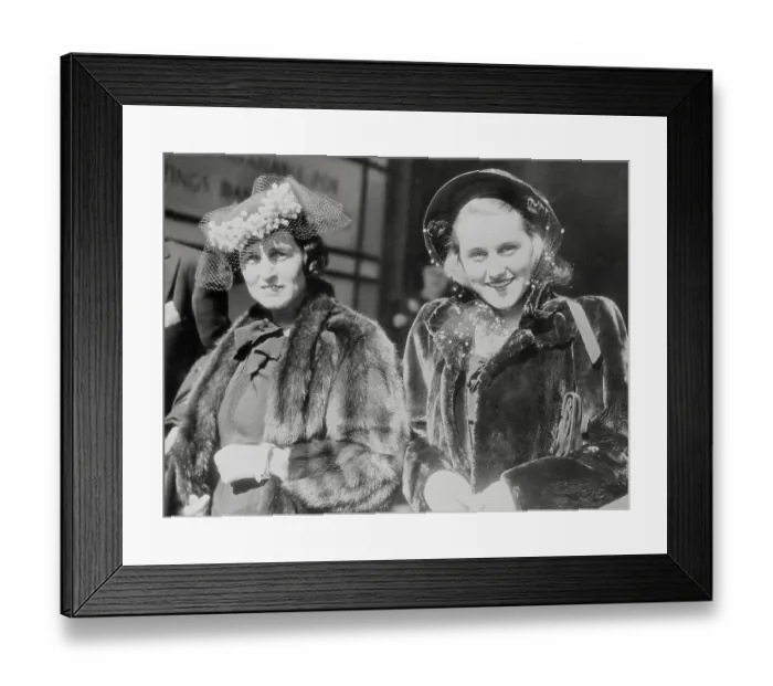 Framed Print : Rose Kennedy With Daughter Kathleen Framed Print : Rose Kennedy With Daughter Kathleen