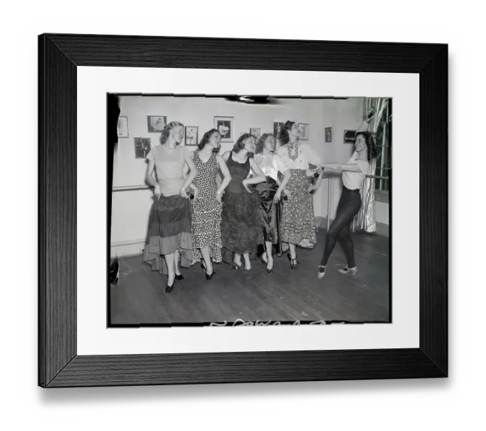 Framed Print : Modern Dance Studio 1938 Framed Print : Modern Dance Studio 1938