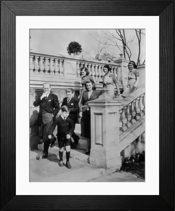 Framed Print : Joseph P Kennedy with His Wife and Six of Nine Children