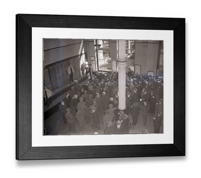 Framed Print : Mercantile Exchange Traders General View Framed Print : Mercantile Exchange Traders General View