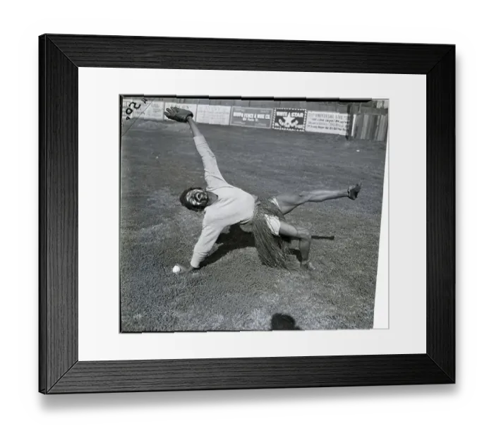 Framed Print : African Clowns Baseball Player in Costume Framed Print : African Clowns Baseball Player in Costume
