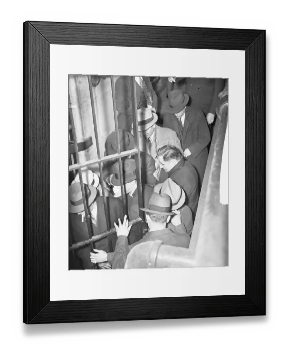 Framed Print : Bookies and Tipsters Being Escorted to Jail Cell Framed Print : Bookies and Tipsters Being Escorted to Jail Cell