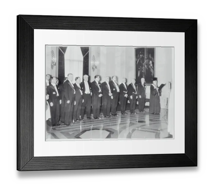 Framed Print : Patriarch Miron Cristea Reading Constitution Framed Print : Patriarch Miron Cristea Reading Constitution