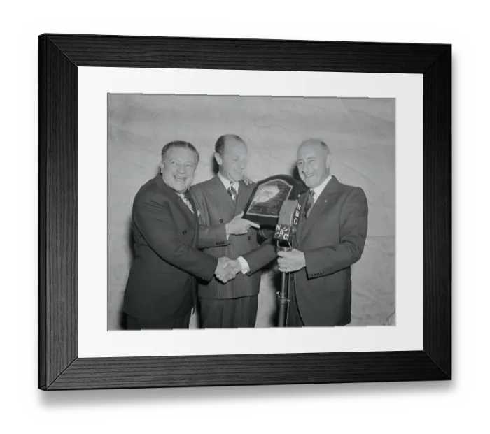 Framed Print : Cecil B. DeMille Attending Famous Radio Team's Anniversary Event Framed Print : Cecil B. DeMille Attending Famous Radio Team's Anniversary Event