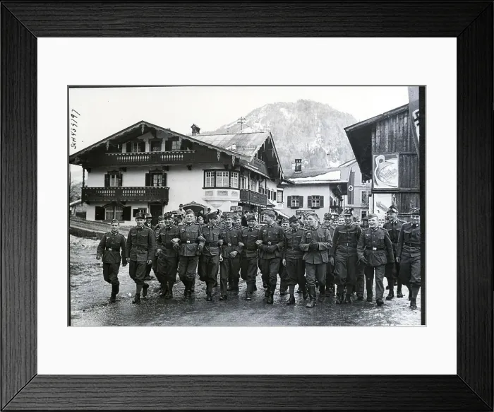 Framed Print : German And Austrian Troops Fraternize Framed Print : German And Austrian Troops Fraternize