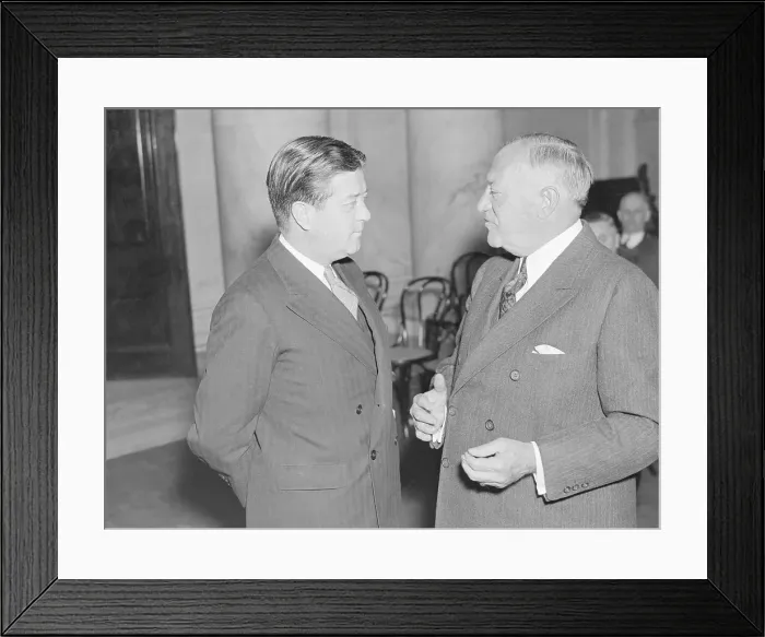 Framed Print : Robert LaFollette and Robert Wagner Conversing Framed Print : Robert LaFollette and Robert Wagner Conversing