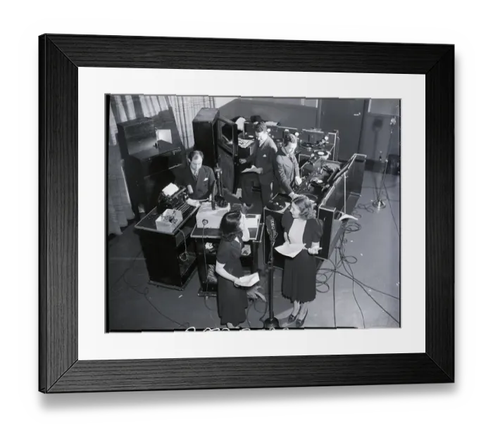 Framed Print : Sound Effects Studio At Nbc Framed Print : Sound Effects Studio At Nbc