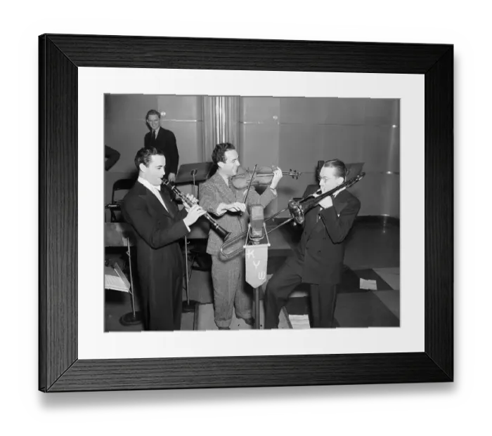 Framed Print : Radio Jazz Broadcast with Tommy Dorsey Framed Print : Radio Jazz Broadcast with Tommy Dorsey