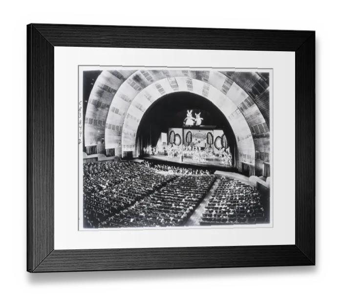 Framed Print : Interior Aerial Shot Of Radio City Music Framed Print : Interior Aerial Shot Of Radio City Music