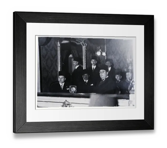 Framed Print : King Farouk, Others, In Opera Box Framed Print : King Farouk, Others, In Opera Box