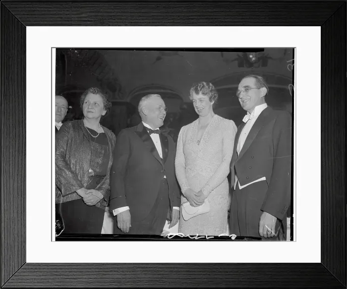 Framed Print : Frances Perkins Conversing with Others Framed Print : Frances Perkins Conversing with Others