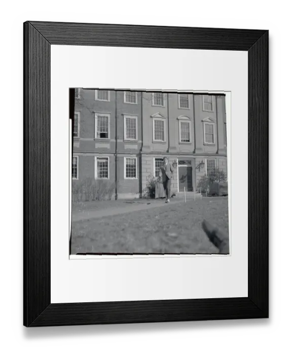 Framed Print : Joseph Patrick Kennedy Walking on Campus Framed Print : Joseph Patrick Kennedy Walking on Campus