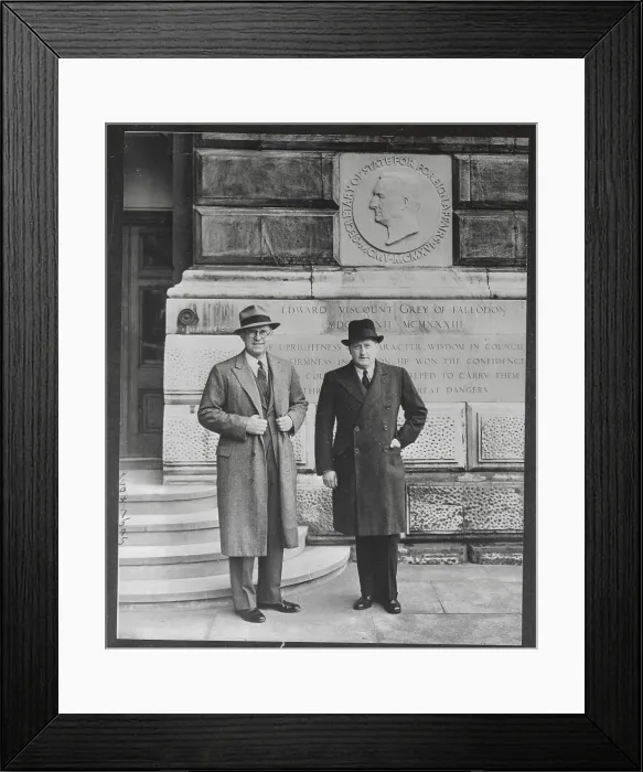 Framed Print : Joseph P. Kennedy with Herschel V. Johnson