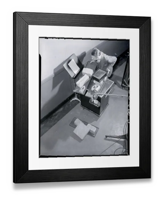 Framed Print : Sound Effects Studio