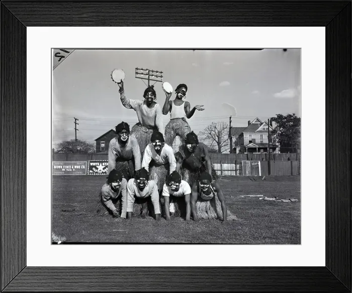 Framed Print : Baseball Players Forming Human Pyramid Framed Print : Baseball Players Forming Human Pyramid