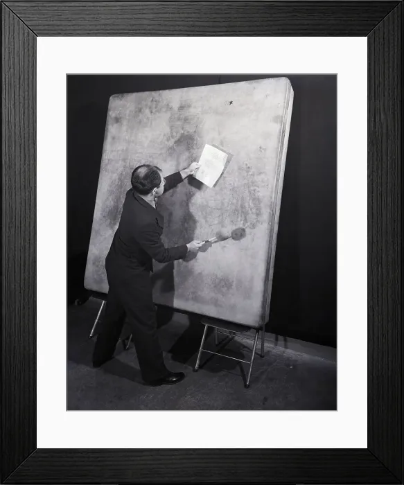Framed Print : Radio Sound Effect Thunder Drum Framed Print : Radio Sound Effect Thunder Drum