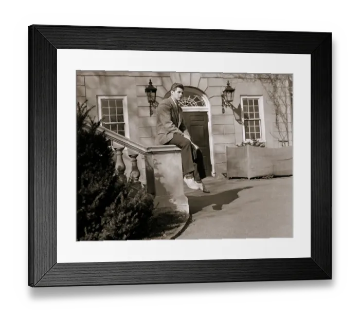 Framed Print : Joseph Patrick Kennedy on Harvard Campus Framed Print : Joseph Patrick Kennedy on Harvard Campus