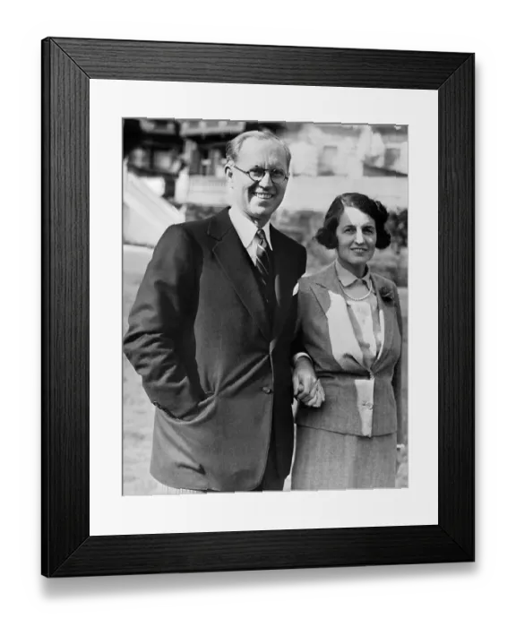 Framed Print : Portrait of Joseph and Rose Kennedy Framed Print : Portrait of Joseph and Rose Kennedy