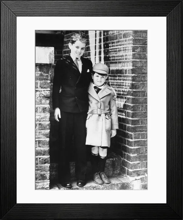 Framed Print : Kennedy Boys First Day at London School Framed Print : Kennedy Boys First Day at London School