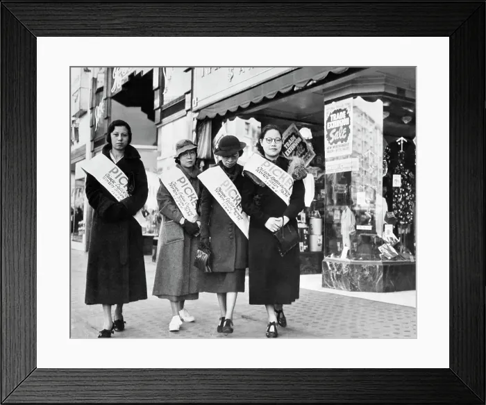 Framed Print : Chinese Garment Workers On Strike Framed Print : Chinese Garment Workers On Strike