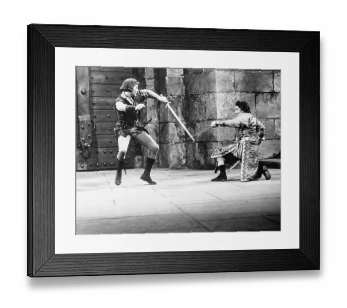 Framed Print : Dueling Scene from Robin Hood Framed Print : Dueling Scene from Robin Hood