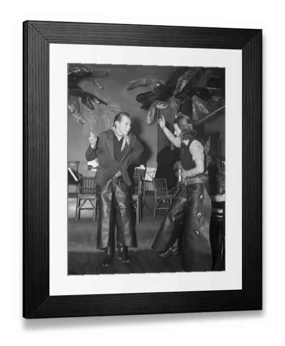 Framed Print : Couple Doing The Shag At Wild West Party Framed Print : Couple Doing The Shag At Wild West Party
