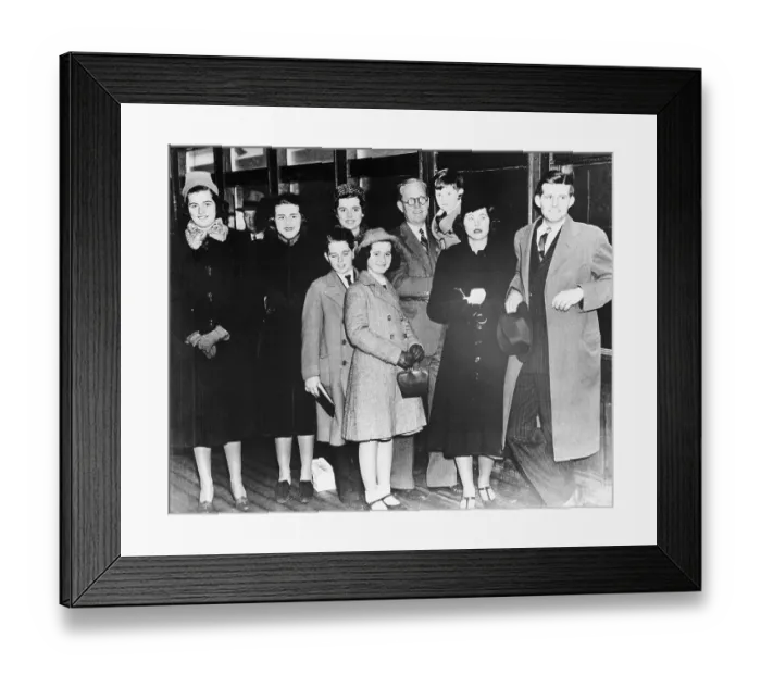Framed Print : Kennedy Family Portrait Framed Print : Kennedy Family Portrait