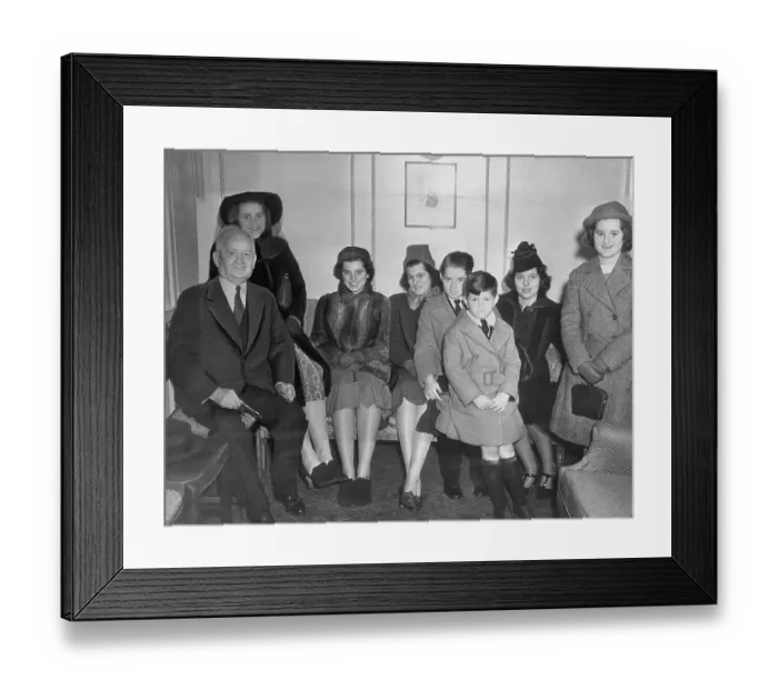 Framed Print : John F Fitzgerald with His Kennedy Grandchildren Framed Print : John F Fitzgerald with His Kennedy Grandchildren