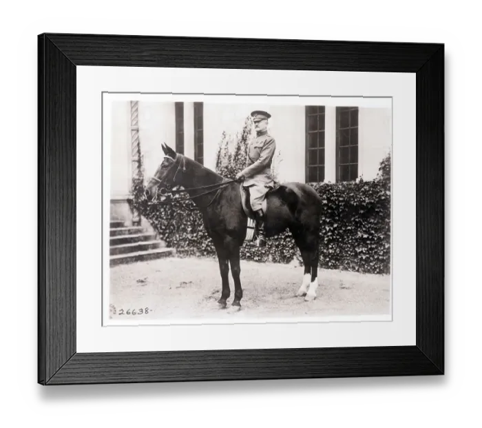 Framed Print : John Pershing on Horse Framed Print : John Pershing on Horse