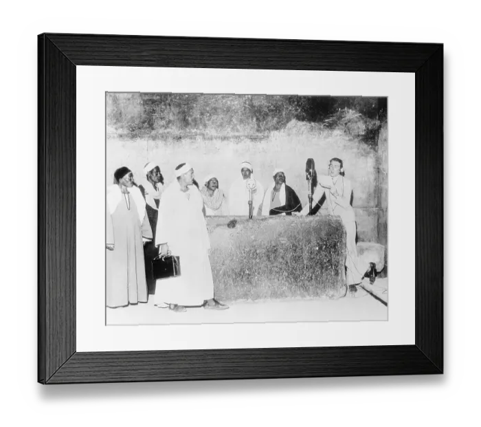 Framed Print : Walter Emery Broadcasting from Inside Pyramid Framed Print : Walter Emery Broadcasting from Inside Pyramid
