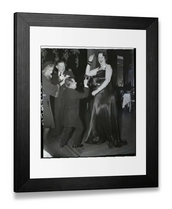 Framed Print : Hope Emerson And Her Date At Turnabout Framed Print : Hope Emerson And Her Date At Turnabout