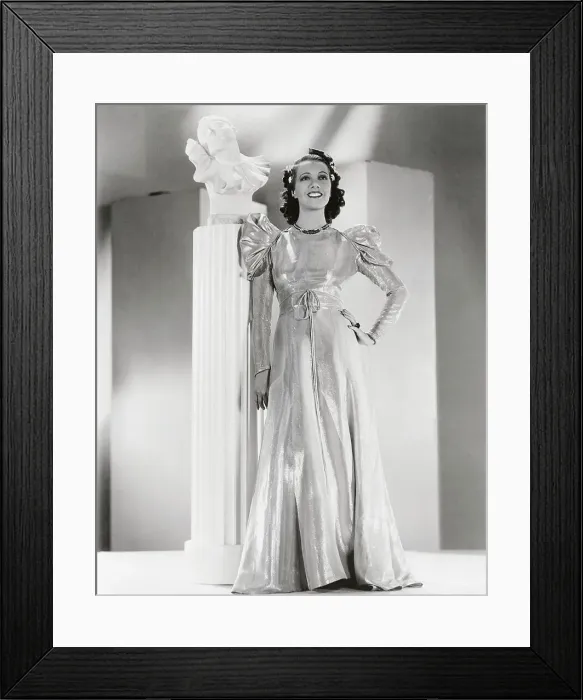 Framed Print : Lily Pons Wearing Gown Designed by Edward Stevenson Framed Print : Lily Pons Wearing Gown Designed by Edward Stevenson