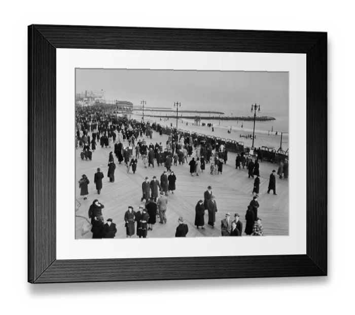 Framed Print : Coney Island Broadwalk Framed Print : Coney Island Broadwalk