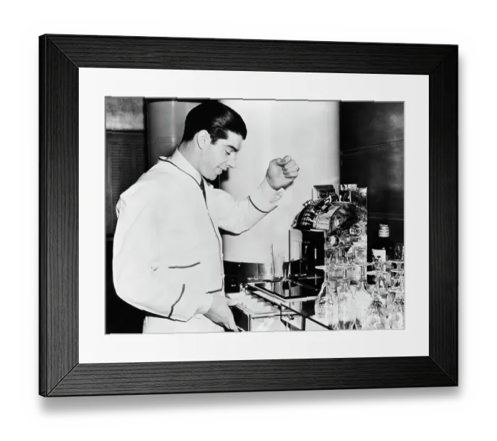 Framed Print : Joe Dimaggio Shown At Restaurant Framed Print : Joe Dimaggio Shown At Restaurant