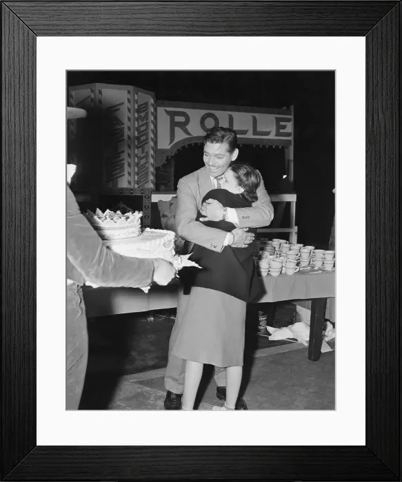 Framed Print : Clark Gable Embracing Judy Garland Framed Print : Clark Gable Embracing Judy Garland