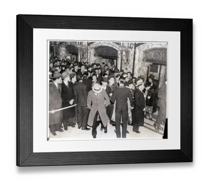 Framed Print : Benny Goodman Fans at Paramount Theater Framed Print : Benny Goodman Fans at Paramount Theater