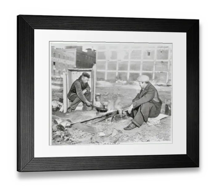 Framed Print : Homeless Men Framed Print : Homeless Men