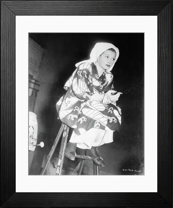 Framed Print : Lucille Ball Wearing Towel Wrapped Around Head Framed Print : Lucille Ball Wearing Towel Wrapped Around Head