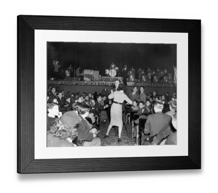 Framed Print : Benny Goodman's Swing Band with Dancers Framed Print : Benny Goodman's Swing Band with Dancers
