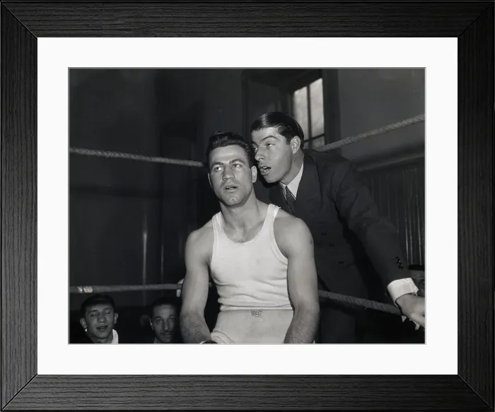 Framed Print : Joe DiMaggio Meeting Fred Apostoli Framed Print : Joe DiMaggio Meeting Fred Apostoli