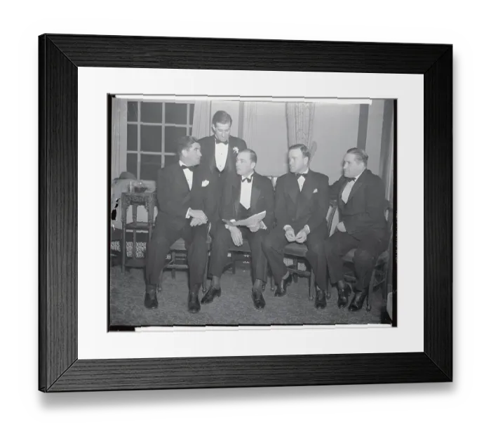 Framed Print : Baseball Mangers Attending Sport Writers Dinner Framed Print : Baseball Mangers Attending Sport Writers Dinner