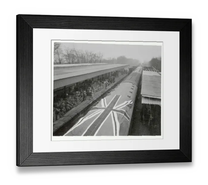 Framed Print : International Train Takes Foreigners from Hankow Framed Print : International Train Takes Foreigners from Hankow