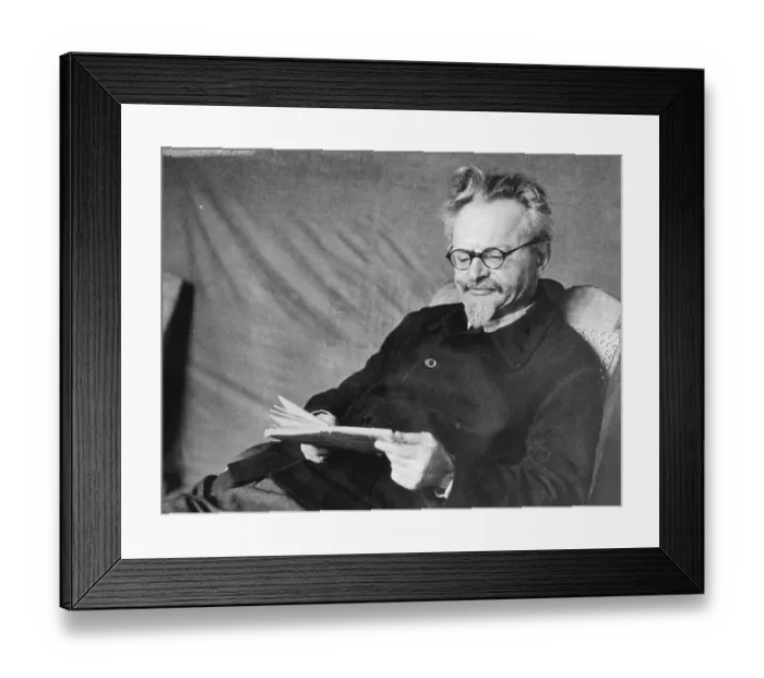 Framed Print : Trotsky Reading While in Exile Framed Print : Trotsky Reading While in Exile