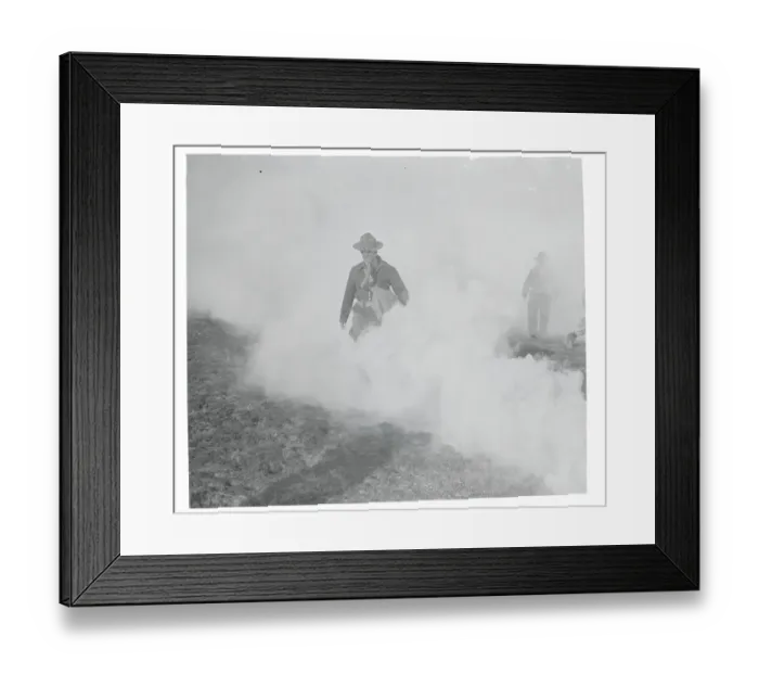 Framed Print : Student Officers During Chemical Warfare Training Framed Print : Student Officers During Chemical Warfare Training