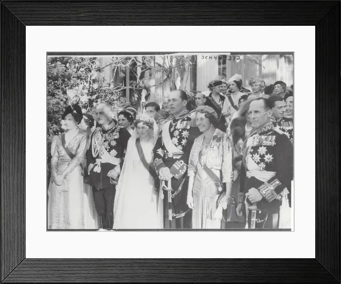 Framed Print : Members of a Royal Wedding Party Framed Print : Members of a Royal Wedding Party