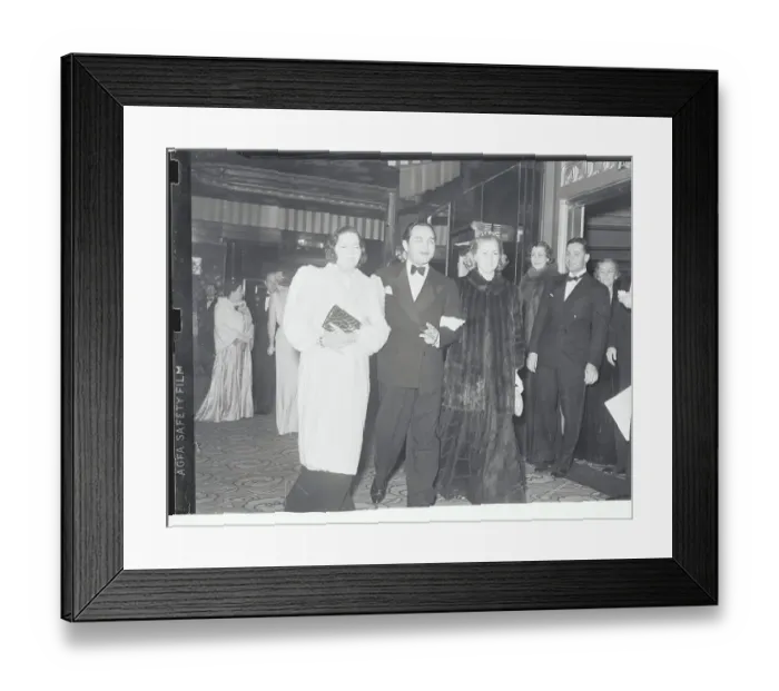 Framed Print : Mr. and Mrs. Edward G. Robinson at Club Opening Framed Print : Mr. and Mrs. Edward G. Robinson at Club Opening