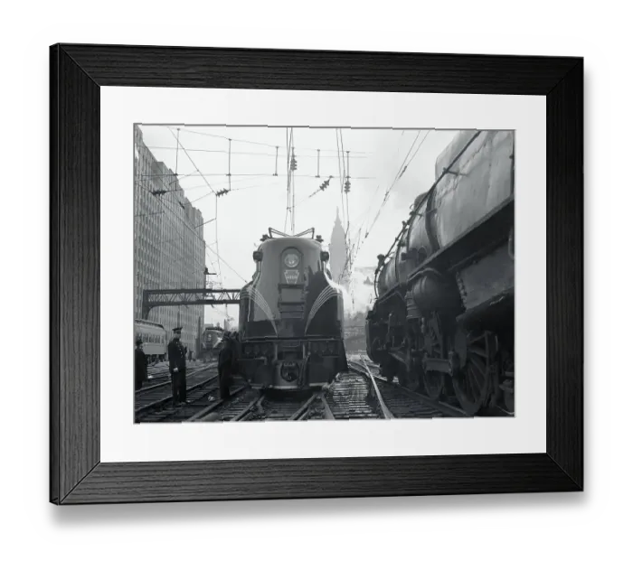 Framed Print : Locomotive Pulling Into Station Framed Print : Locomotive Pulling Into Station