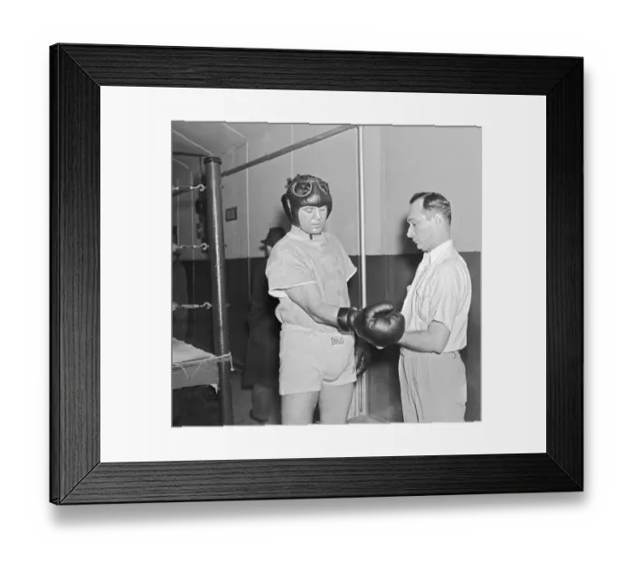 Framed Print : Braddock Trains For His Fight With Farr Framed Print : Braddock Trains For His Fight With Farr