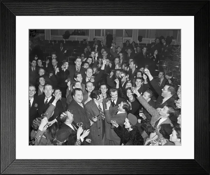 Framed Print : Backstage Party for Cast of Julius Caesar