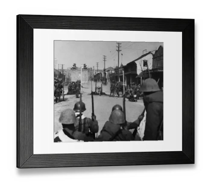 Framed Print : Japanese Infantry in Nanking Framed Print : Japanese Infantry in Nanking